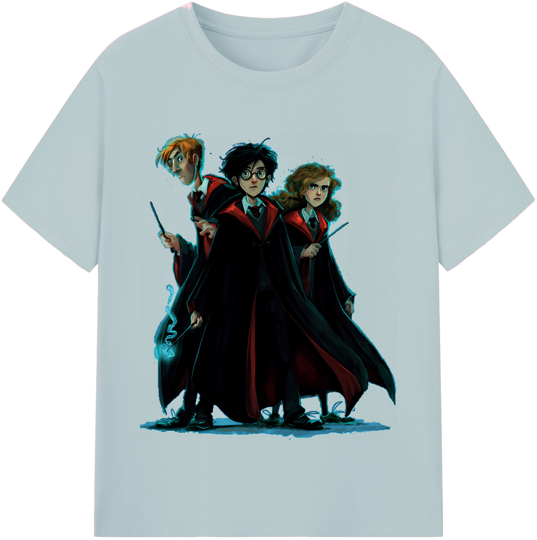 （画像用） Harry Potter ハリー・ポッターシリーズ 綿100％半袖Tシャツ（フロントプリント）